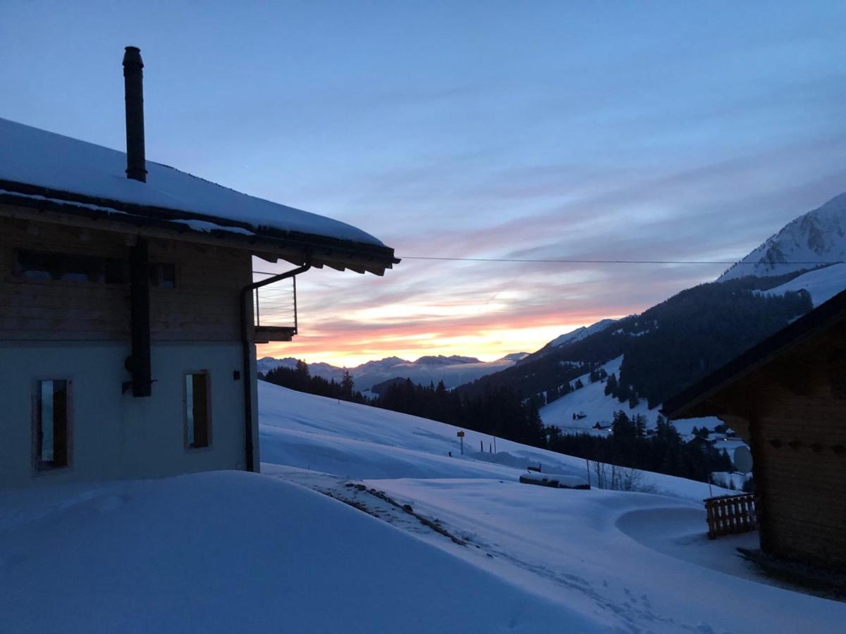 Les Mosses Alpine Dream Chalet With Spa Close To Lake Geneva מראה חיצוני תמונה